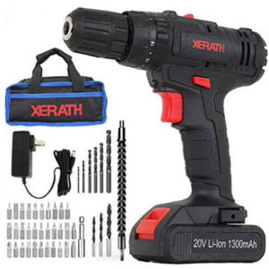 46-Piece 20V Cordless Drill Driver Kit