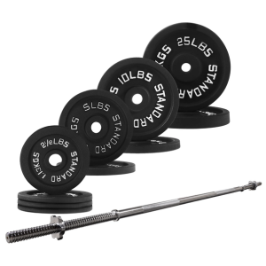 BalanceFrom 90lbs. Cast Iron Weight Plates Set