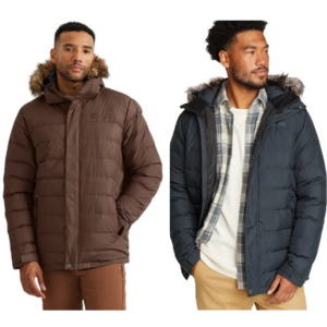 Eddie Bauer Men's Down Hooded Parka Jacket