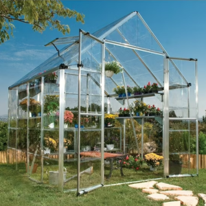 Outdoor 8' x 8' Walk-in Polycarbonate Greenhouse