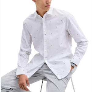 Alfani Men's Dobby Geo Print Shirt