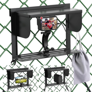 Foldable Phone Fence Mount w/Sunshade