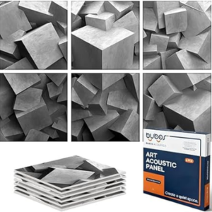 6-Pack Self-Adhesive Acoustic Wall Panels