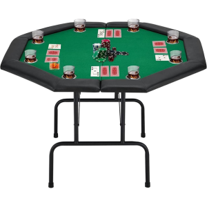 Foldable 8-Player 51'' Poker Table