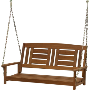 Outdoor 2-Seater Porch Swing w/Hanging Chains