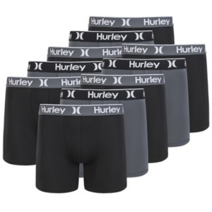 Hurley 10-Pack Men's Boxer Briefs