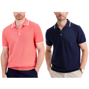Club Room Men's Tipped Polo Shirt