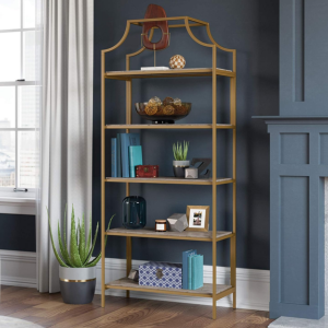 Sauder Wood & Metal Open Shelving