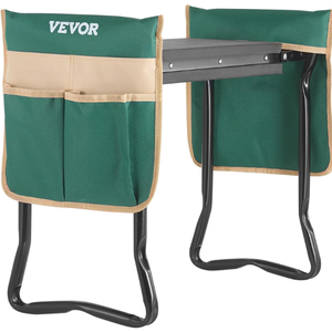 Folding Garden Kneeler & Seat w/Tool Pouch