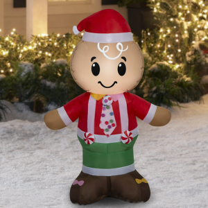 Inflatable 4' LED Gingerbread Man