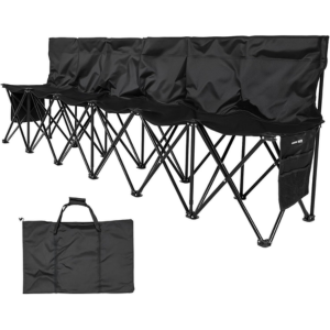Portable 6-Seat Folding Bench w/Storage