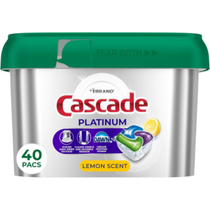 Cascade 40-Count Platinum Dishwasher Pods