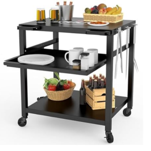 Metal Patio Grill Prep Table