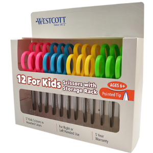 Westcott 12-Pack Kid's Scissors