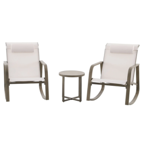 Mainstays 3-Piece Steel Outdoor Rocker Chat Set