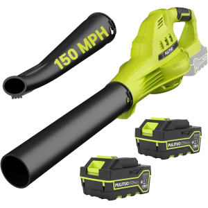 Cordless 150MPH Leaf Blower w/Batteries & Charger