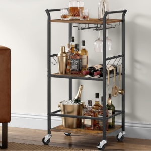 3-Tier Steel Bar Cart
