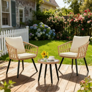 3-Piece Steel Outdoor Bistro Set