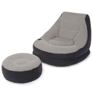 Intex Inflatable Lounge Chair & Ottoman Set w/Cup Holder