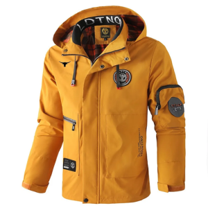 Men's Cow Print Windbreaker Hooded Jacket