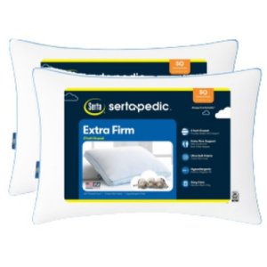 Sertapedic 2-Pack Extra Firm Standard/Queen Bed Pillow