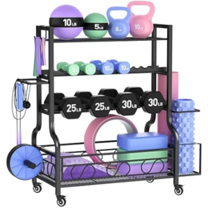 Rolling Dumbbell Storage Rack