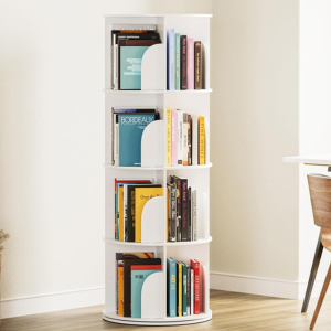 4-Tier Rotating Bookshelf