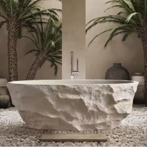 Custom Zen Stone Freestanding Bathtub