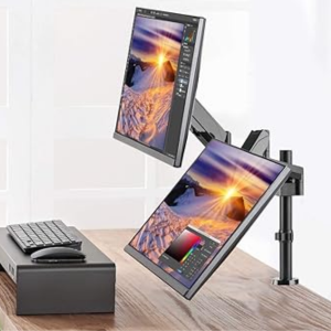 Adjustable Swivel Dual Monitor Stand