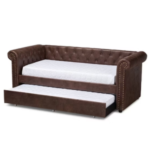 Baxton Studio Twin Faux Leather Daybed