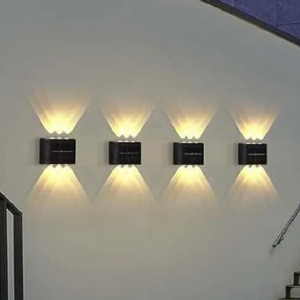 4-Pack Solar Outdoor Wall LED Light