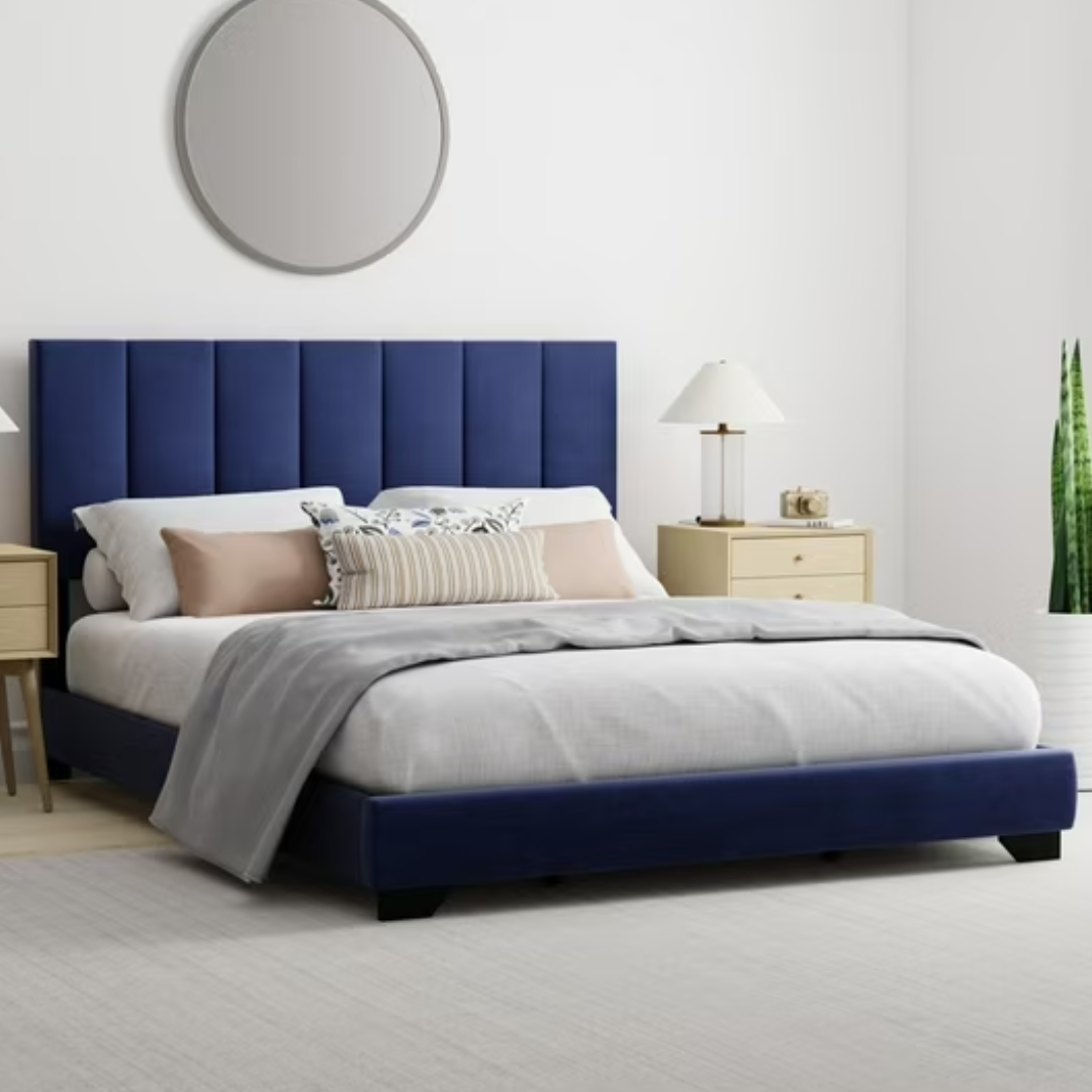 Hillsdale Stitched Upholstered Queen Bed