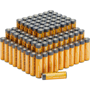 Amazon Basics 100-Pack AA Alkaline Batteries