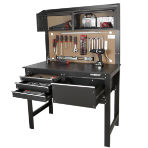Workpro 2-in-1 Workbench & Cabinet w/Light