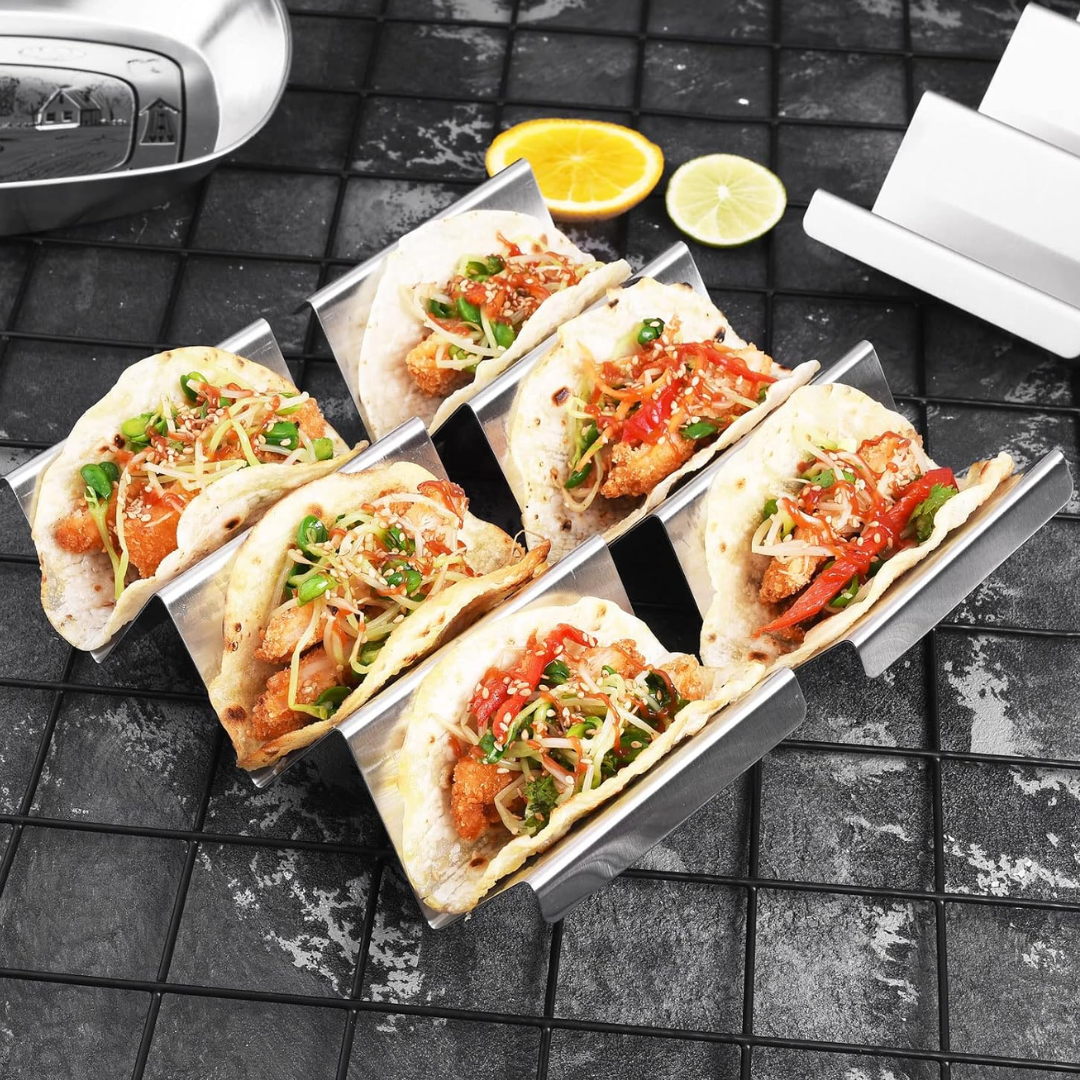 4-Pack Stainless Steel Taco Holders