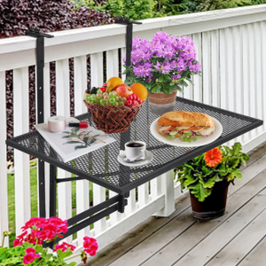 Adjustable Hanging Balcony Railing Table