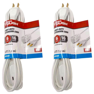Hyper Tough 2-Pack 6' Extension Cord