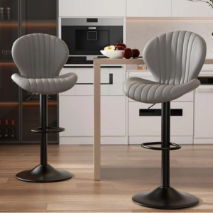 Set of 2 Swivel Counter Height Bar Stools