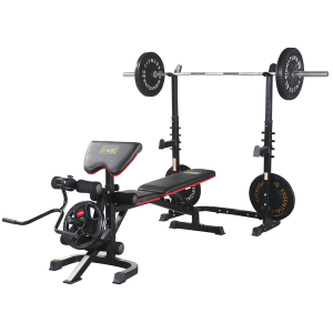 Fitvids Adjustable Olympic Workout Bench w/Squat Rack