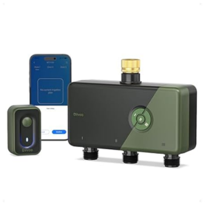 Diivoo 3-Zone WiFi Sprinkler Timer w/Remote & App