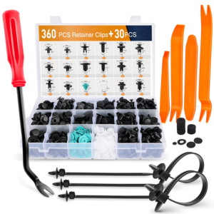 360-Count Universal Auto Bumper Rivet Clips w/Remover