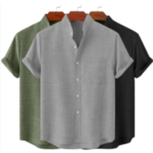 3-Pack Men's Linen Shirts