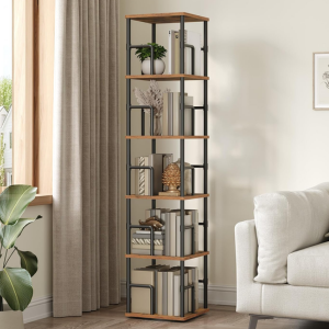 5-Tier Rotating Bookshelf