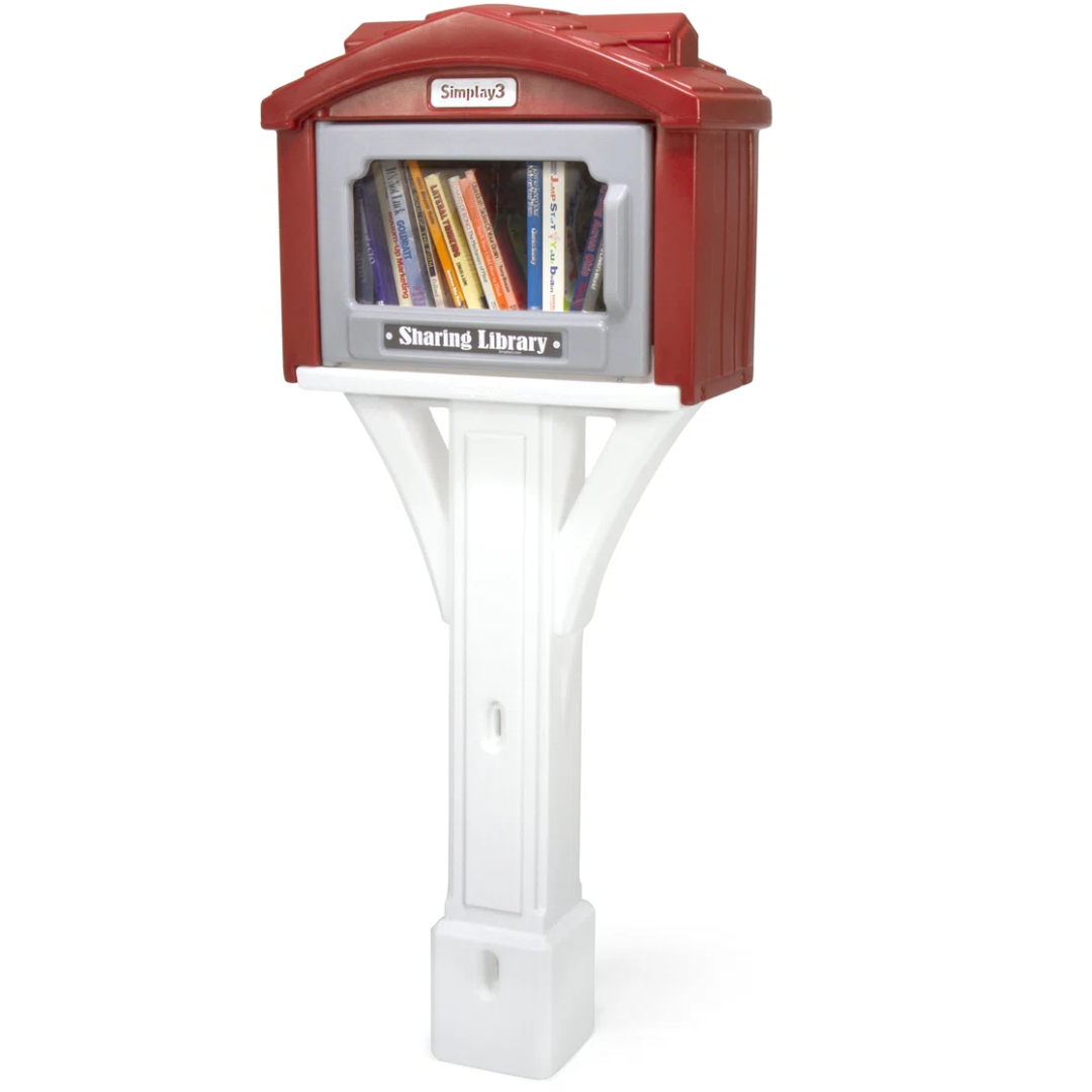 Sharing Library Post Mounted Mailbox