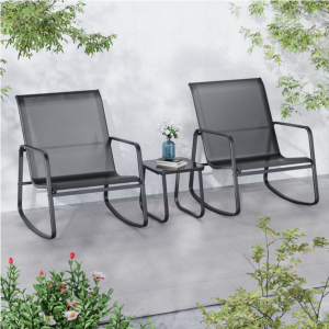 Ainfox 3-Pieces Outdoor Metal Bistro Set
