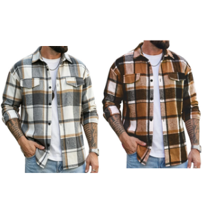 2-Pack Men's Plaid Flannel Shirt