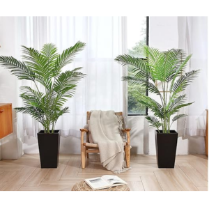 Set of 2 Artificial 5' Areca Palm Plant