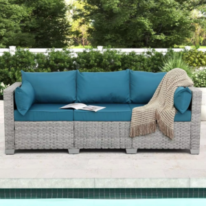 3-Seater Outdoor Wicker Sofa