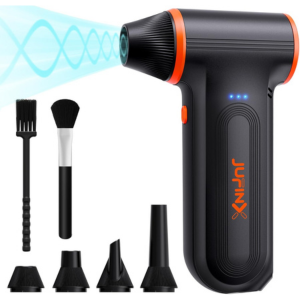 Rechargeable Compressed Air Duster w/Nozzles & Brushes