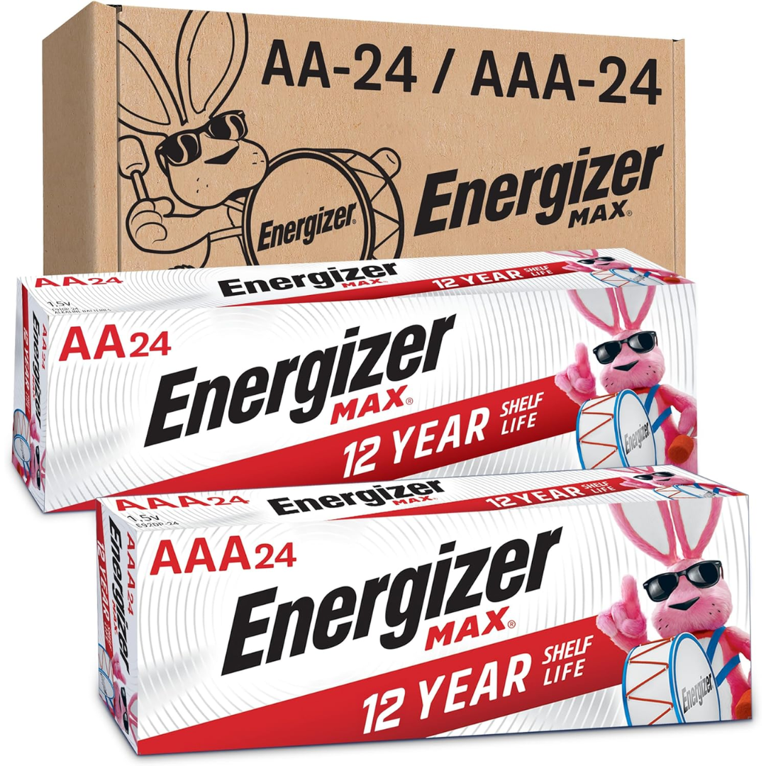 Energizer 48-Count Max AA & AAA Alkaline Batteries